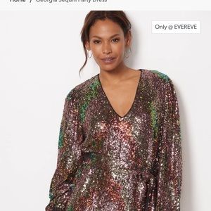 EVEREVE Georgia Sequined Party Dress S